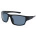 INVU A2304B Polarized Sport Sunglasses in Matte Black with Red Accents