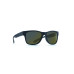 INVU Rectangular Matte Black Sunglasses with Polarized Brown Lenses