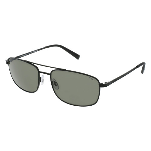 INVU B1201A Polarized Rectangular Aviator Sunglasses in Matte Black