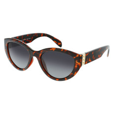 Tortoiseshell Polarized Cat-Eye Sunglasses with Gradient Lenses