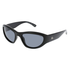 INVU IB22429A Polarized Cat-Eye Sunglasses in Matte Black