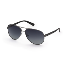 StyleMark L1422E Black Aviator Polarized Sunglasses with Gradient Dark Gray Lenses