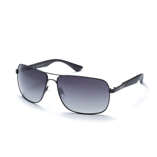 StyleMark L1425A Black Aviator Polarized Sunglasses with Gradient Dark Gray Lenses