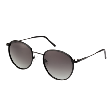 StyleMark L1515A Black Round Polarized Sunglasses with Gradient Dark Gray Lenses
