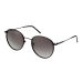 StyleMark L1515A Black Round Polarized Sunglasses with Gradient Dark Gray Lenses