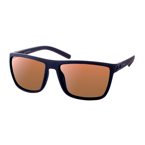 StyleMark L2470B Black Textured Polarized Sunglasses with Orange Lenses
