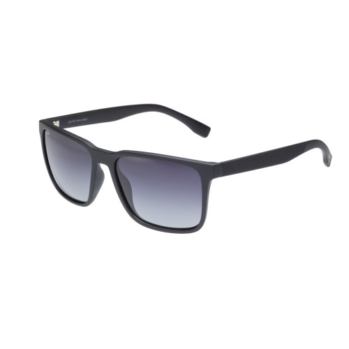 StyleMark L2511A Black Square Polarized Sunglasses with Gradient Dark Gray Lenses