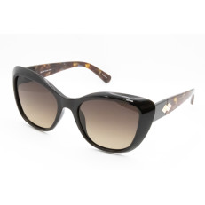 StyleMark L2594B Black Cat-Eye Polarized Sunglasses with Gradient Brown Lenses