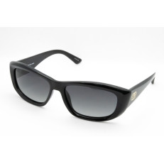 StyleMark L2595A Black Cat-Eye Polarized Sunglasses with Gradient Dark Gray Lenses