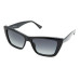 StyleMark L2598A Black Cat-Eye Polarized Sunglasses with Gradient Gray Lenses
