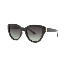StyleMark L2553C Black Cat-Eye Polarized Sunglasses with Gradient Lenses