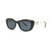 StyleMark L2593B Black Square Polarized Sunglasses with Solid Dark Gray Lenses
