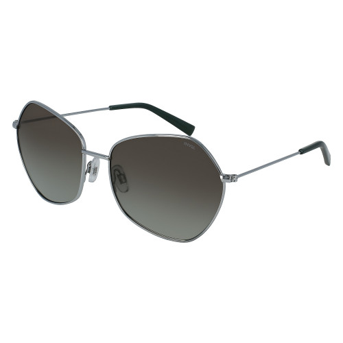 INVU T1002F Polarized Aviator Sunglasses in Shiny Silver